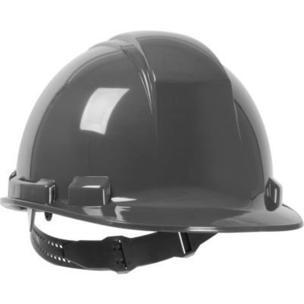 Pip Whistler Cap Style Hard Hat HDPE Shell, 4-pt Textile Suspension and Pin-Lock Adjustment, Dark Gray 280-HP241-14